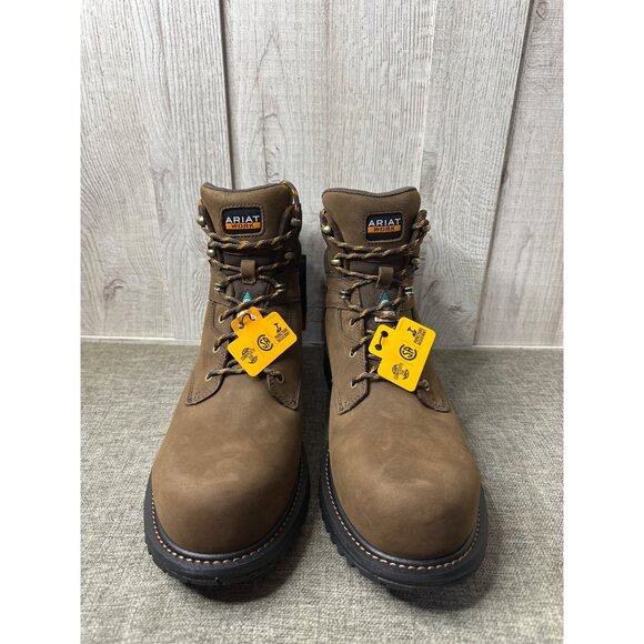 Ariat Rigtek Mens Sz 15 Puncture Resistant Composite Toe Work Boots Brown - Picture 5 of 13